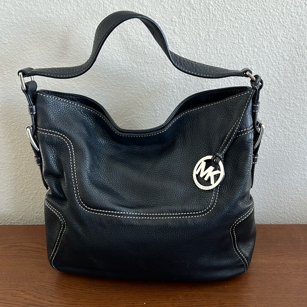Mk Leather Shoulder Bag, Excellent Condition